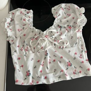 Floral crop top